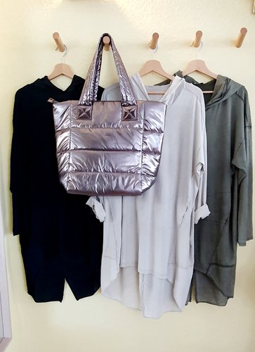 Tasche metallic look