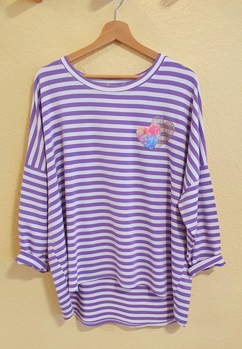Shirt  Flieder gestreift