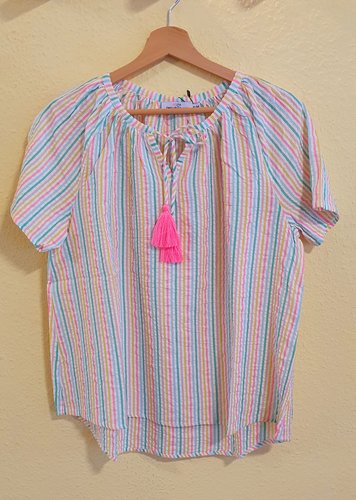 Bluse feine Streifen, Zwillingsherz