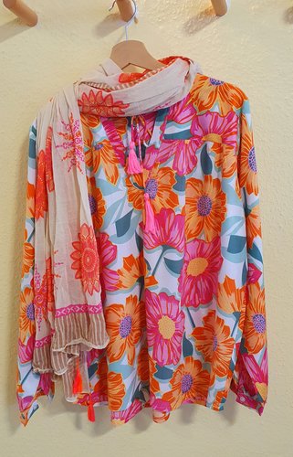 Bluse Blumen