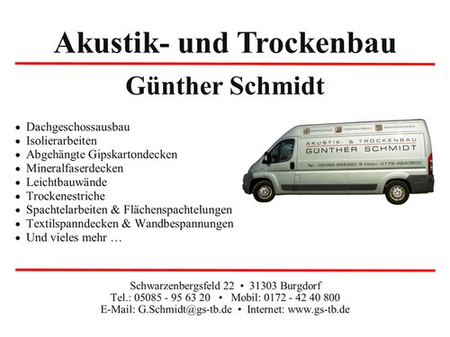 Akustik- und Trockenbau Günther Schmidt