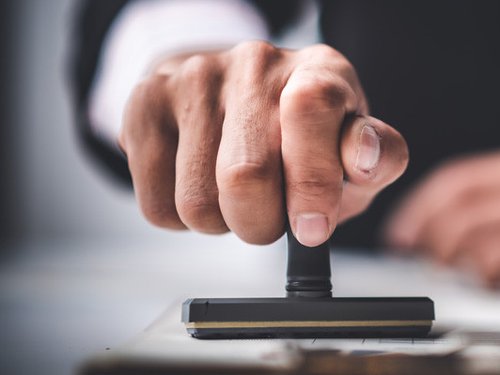 Rabattgutschein Stempel