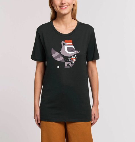 Waschbär T-Shirt Frau